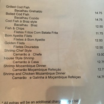 Bom Apetite - Menu seafood entrees - Portuguese Near Me - New Bedford, Massachusetts Bom Apetite - Menu seafood entrees - Portuguese Near Me - New Bedford, Massachusetts