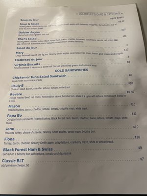 Menu photo 6 Lulabelles Cafe Richmond, VA