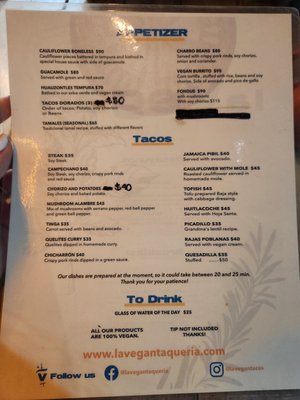 Menu photo 3 La Vegan Taqueria Tulum, ROO