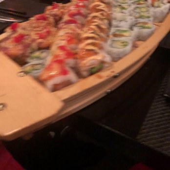 Yakimono - a long row of sushi rolls - Sushi Bars Near Me - Montreal, Quebec Yakimono - a long row of sushi rolls - Sushi Bars Near Me - Montreal, Quebec