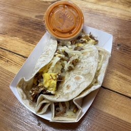 You will have no regrets....Barbacoa, Egg and Cheese. You will have no regrets....Barbacoa, Egg and Cheese.