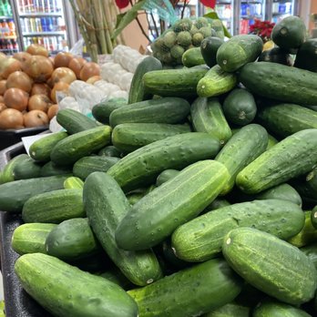 Vallarta Market - Vegetables and drink case - Grocery Near Me - Calistoga, California