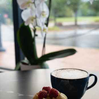 Odeo Cafe - a pastry and a cup of coffee - Patisserie/Cake Shop Near Me - Algonquin, Illinois