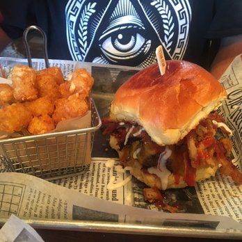 No Good Burger Joint - Farmer Kev and tots! - Burgers Near Me - Baldwin, New York No Good Burger Joint - Farmer Kev and tots! - Burgers Near Me - Baldwin, New York