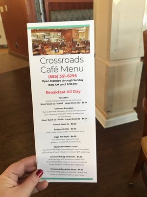 Menu photo 1 Crossroads Cafe Rochester, NY