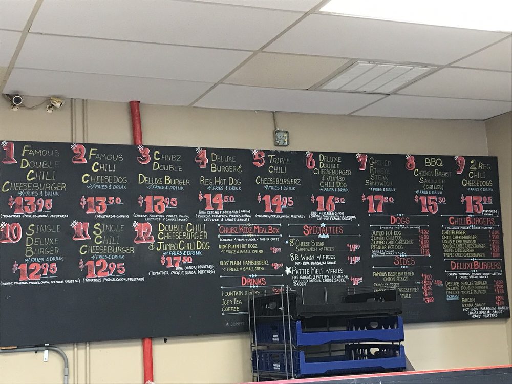 CHUBZ Famous Chiliburgers