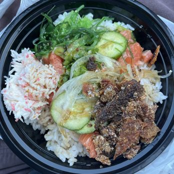 Poki Roll - Medium 3 scoop poki bowl - Japanese Near Me - Cypress, California Poki Roll - Medium 3 scoop poki bowl - Japanese Near Me - Cypress, California