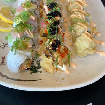 Naked Fish - Green dragon,Iron Man, Sunny roll. - Japanese Near Me - Hayward, California Naked Fish - Green dragon,Iron Man, Sunny roll. - Japanese Near Me - Hayward, California