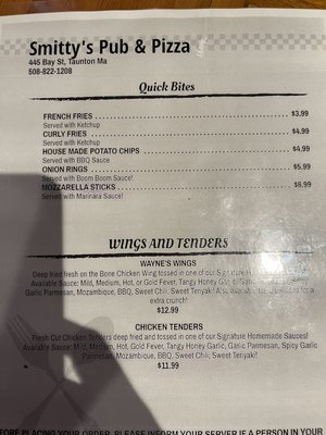 Menu photo 4 Smitty's Pub and Pizza Taunton, MA Menu photo 4 Smitty's Pub and Pizza Taunton, MA