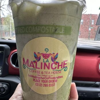 La Malinche Coffee & Tea House - iced matcha green tea latte - Coffee & Tea Near Me - Chicago, Illinois