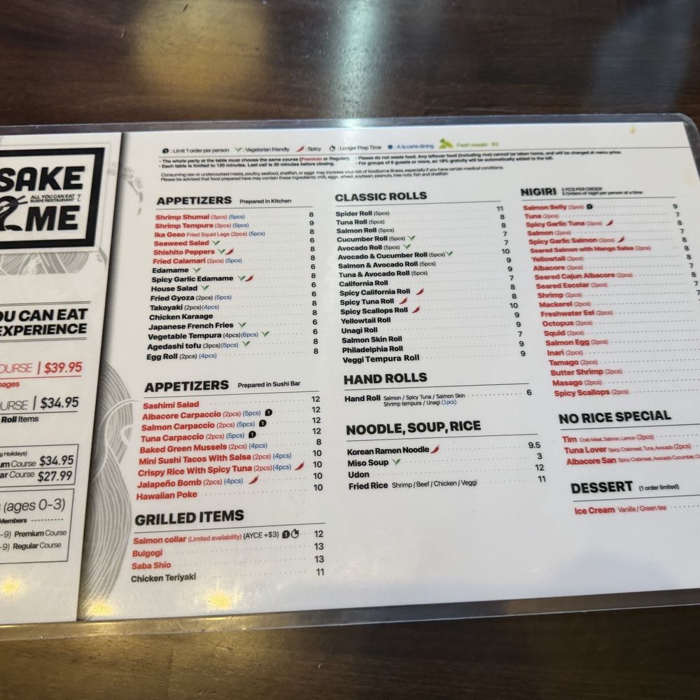 Menu Menu