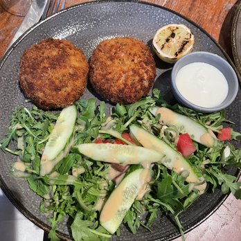 The Wild Boar - Fish cakes with salad - Pubs Near Me - Aberdeen, ABE