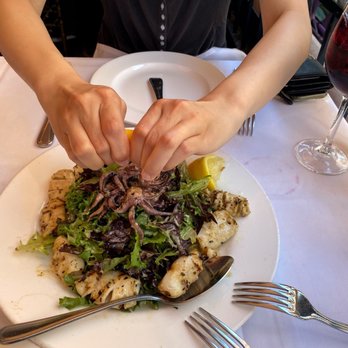 Cafe Santorini - Grilled calamari salad - Italian Near Me - Pasadena, California Cafe Santorini - Grilled calamari salad - Italian Near Me - Pasadena, California
