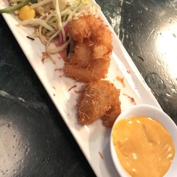Earls Kitchen + Bar - Coconut shrimp- sorry we ate some already! Super yummy! - New American Near Me - Boston, Massachusetts Earls Kitchen + Bar - Coconut shrimp- sorry we ate some already! Super yummy! - New American Near Me - Boston, Massachusetts