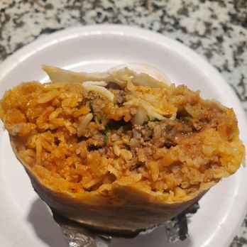 Taqueria HOY! - Carne Asada Burrito with Extra Rice $7.17 - Mexican Near Me - Anaheim, California