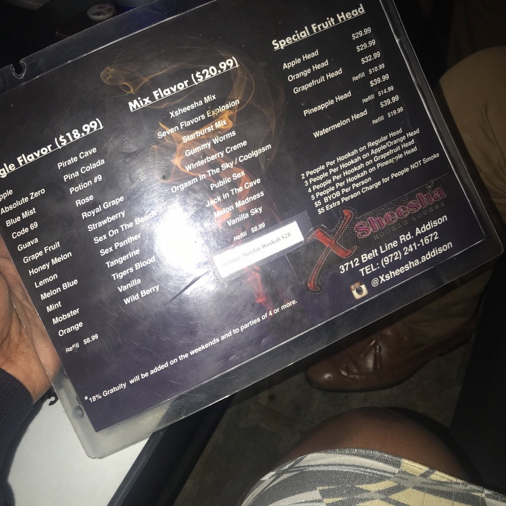Xsheesha - I love this place!! Always a good time!!! - Hookah Bars Near Me - Addison, Texas