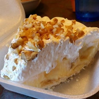 Chef's Coffee Shop - Banana cream pie is a must here! $3.75 - the filling and whipped cream - super yummy! Crust - meh - tossed that. - Diners Near Me - Arcadia, California Chef's Coffee Shop - Banana cream pie is a must here! $3.75 - the filling and whipped cream - super yummy! Crust - meh - tossed that. - Diners Near Me - Arcadia, California