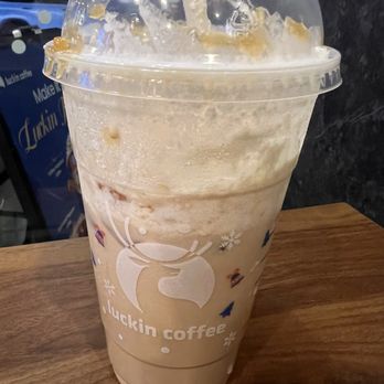 Luckin Coffee - Iced Caramel Popcorn Latte - Coffee & Tea Near Me - New York, New York Luckin Coffee - Iced Caramel Popcorn Latte - Coffee & Tea Near Me - New York, New York