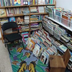 Village Book Exchange & Gifts - Kid's reading nook, back corner.