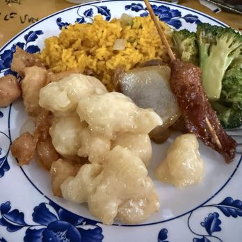 Empire Buffet - coconut chicken. Beef & pepper, broccoli in the brown gravy, fried rice and black pepper chicken - Chinese Near Me - Southbridge, Massachusetts