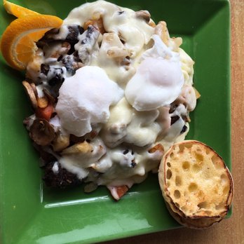 Benedict's La Strata - I think this was the pot roast skillet, it was a giant pile of cheese and not so great pot roast - Breakfast & Brunch Near Me - Crystal Lake, Illinois