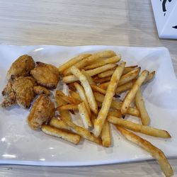 Chicken nuggets and fries