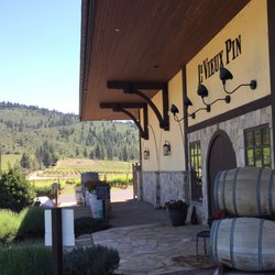 Le Vieux Pin Winery - The entrance to the winery