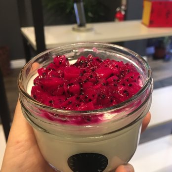 7 TEA - [Coconut Pudding with Dragon Fruit - $8] - Coffee & Tea Near Me - Pasadena, California