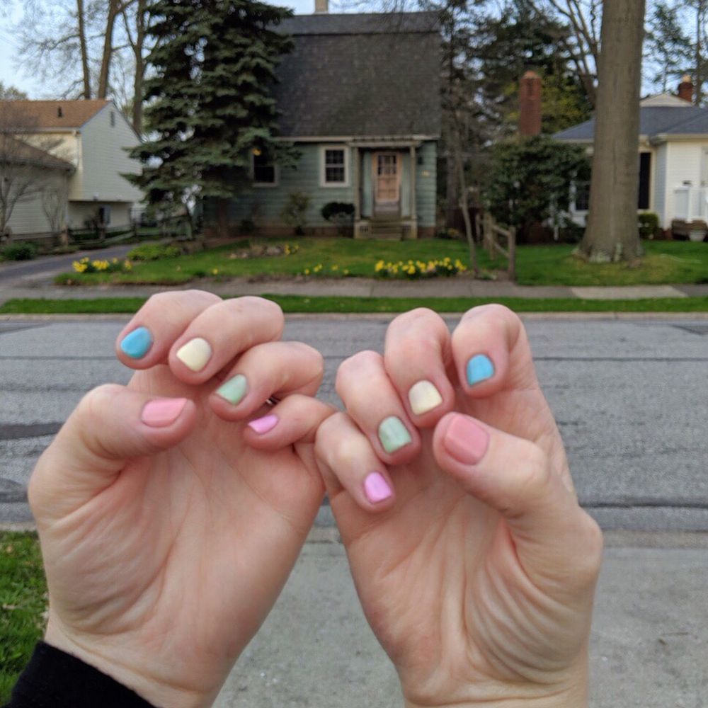 Spring gel nails by Sally