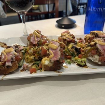 De Vega Brothers - Ahi Tuna Brushetta - Italian Near Me - Stockton, California De Vega Brothers - Ahi Tuna Brushetta - Italian Near Me - Stockton, California