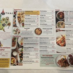 Nara Thai - Updated menu 1 as of May 2023
