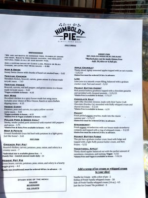 Menu photo 5 Slice of Humboldt Pie Arcata, CA Menu photo 5 Slice of Humboldt Pie Arcata, CA