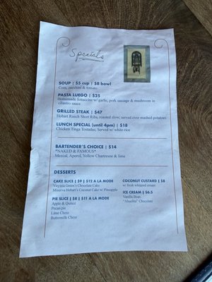 Menu photo 1 Liberty Bar San Antonio, TX