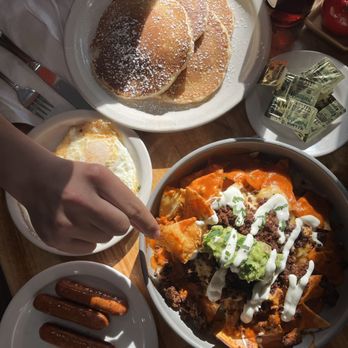 Breakfast House - FULL BUTTERMILK PANCAKES, CHILAQUILES, SIDE SAUSAGE LINKS - Breakfast & Brunch Near Me - Chicago, Illinois