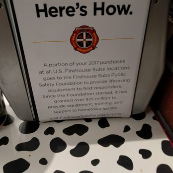 Firehouse Subs - here's how sign - Fast Food Near Me - Ames, Iowa
