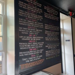 Sandwich menu Sandwich menu