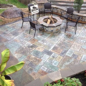 Walkers Concrete - Stamped Concrete Patio with Fire Pit Loveland Ohio 45140 - Masonry/Concrete Near Me - Goshen, Ohio Walkers Concrete - Stamped Concrete Patio with Fire Pit Loveland Ohio 45140 - Masonry/Concrete Near Me - Goshen, Ohio