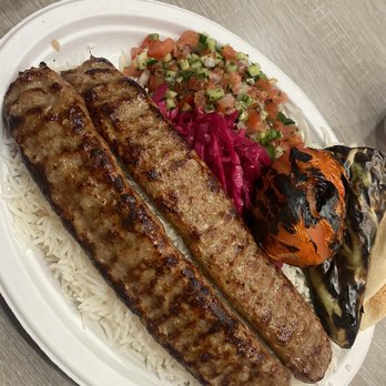 Grillers Mediterranean Kitchen - Beef Koobideh Plate - Mediterranean Near Me - Glendale, California