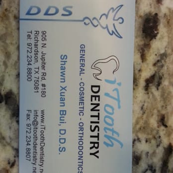 iTooth Dentistry - Business card. - Orthodontists Near Me - Richardson, Texas