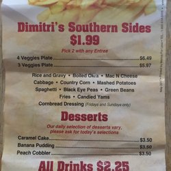 Southern Hands Family Dining - Sides...with no extracosts