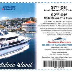 Catalina Express - 2018 Coupon "Print it out" it also it only works when you do phone reservations rather then online. They keep making it harder to use. GL