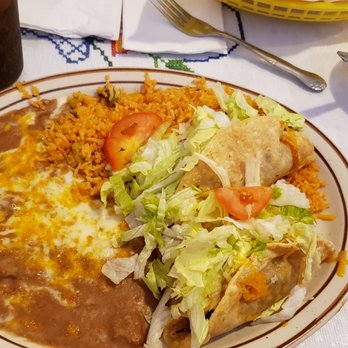 El Farolito - Pick two, Two hard shell tacos with rice and beans. - Mexican Near Me - Placentia, California