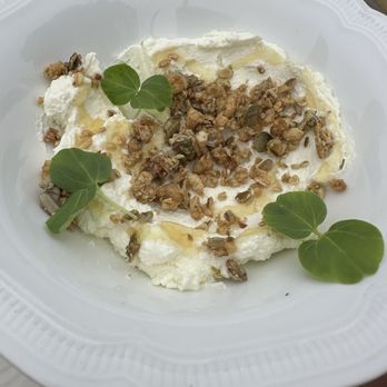 Lilian's - Labneh and honey. I feel like it should be served with "something" to scoop it up but it's so good, eat it with a spoon... who cares! - Seafood Near Me - Rancho Santa Fe, California Lilian's - Labneh and honey. I feel like it should be served with "something" to scoop it up but it's so good, eat it with a spoon... who cares! - Seafood Near Me - Rancho Santa Fe, California