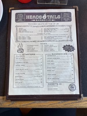 Menu photo 2 Heads And Tails Barbecue Berkeley, CA Menu photo 2 Heads And Tails Barbecue Berkeley, CA