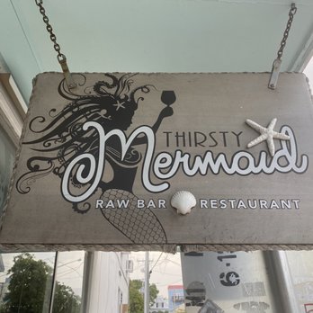 Thirsty Mermaid Raw Bar Restaurant - Main sign - Seafood Near Me - Key West, Florida Thirsty Mermaid Raw Bar Restaurant - Main sign - Seafood Near Me - Key West, Florida