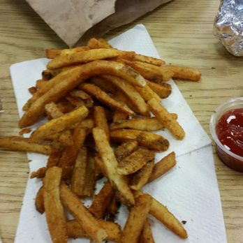 Five Guys - Cajun fries. Baby, they are spicy! - Burgers Near Me - Los Angeles, California