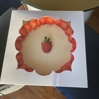 Think Cheesecake - PG Style with Strawberry Topping - Desserts Near Me Think Cheesecake - PG Style with Strawberry Topping - Desserts Near Me
