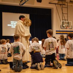 Overbrook Catholic School - Students at Adoration during Catholic Schools Week