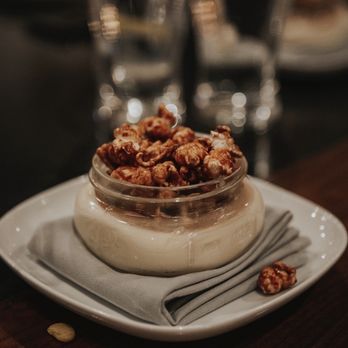 Block Restaurant - Popcorn panna cotta - New American Near Me - Provo, Utah Block Restaurant - Popcorn panna cotta - New American Near Me - Provo, Utah