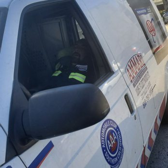 Ammari Auto Center - The guy is inside the van sleeping while we are waiting for assistance - Towing Near Me - North Hollywood, California